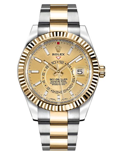 rolex sky dweller yellow gold replica|rolex skydweller price.